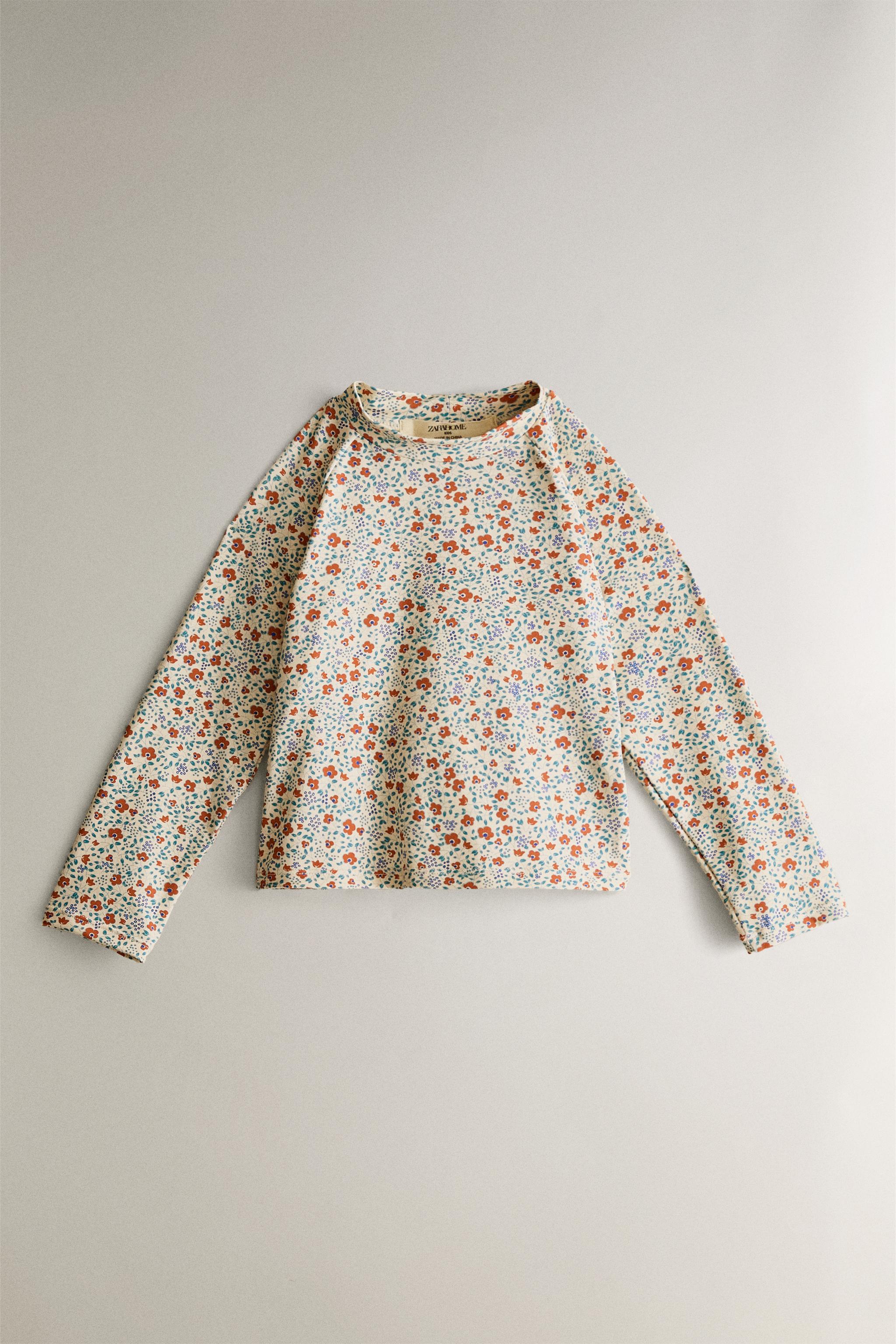 T-SHIRT ENFANT PLAGE FLEURS